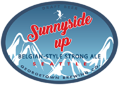 sunnyside up strong ale tap label
